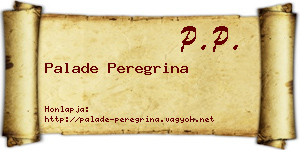 Palade Peregrina névjegykártya